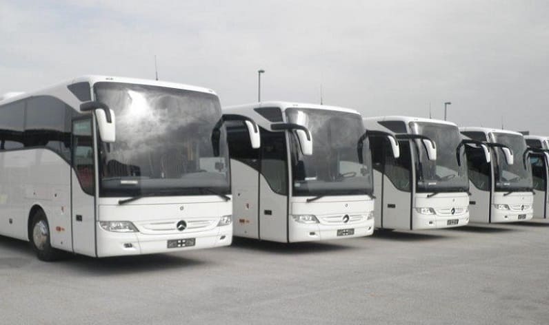 Kosovo: Bus company in Fushë Kosovë (Kosovo Polje) in Fushë Kosovë (Kosovo Polje) and Europe
